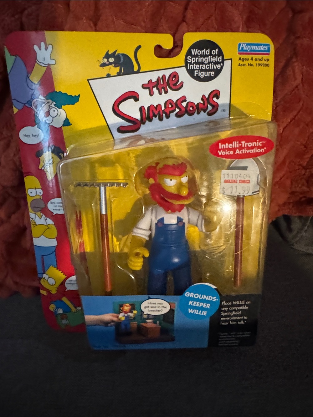 The Simpsons WorldofSpringfield Series 4 GroundskeeperWillieFigure MOC MintKey :